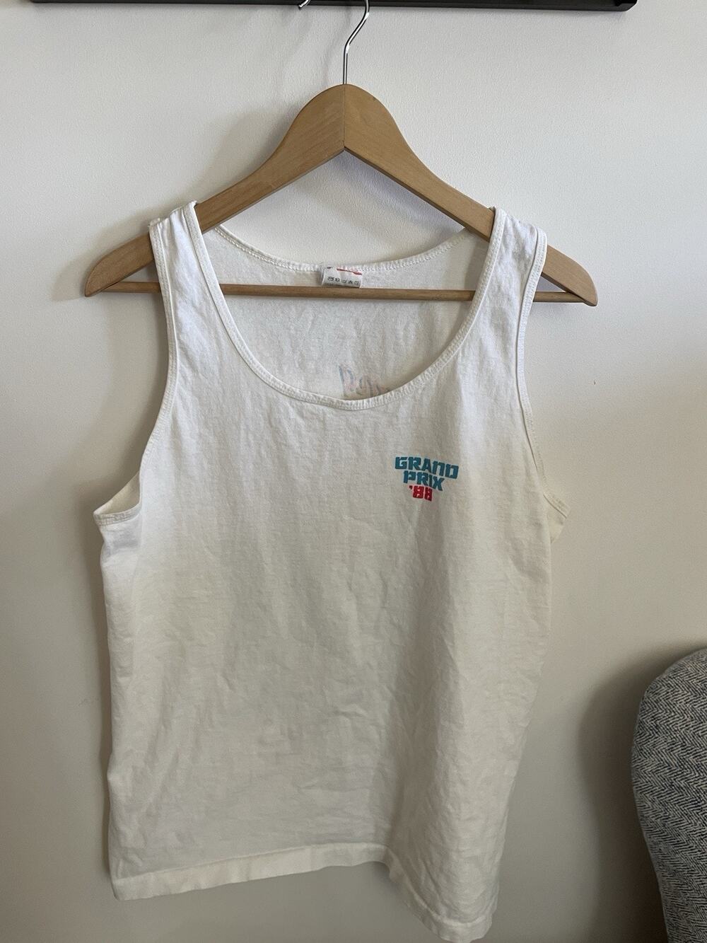 Vintage Grand Prix Long Beach 1988 White Tank Top